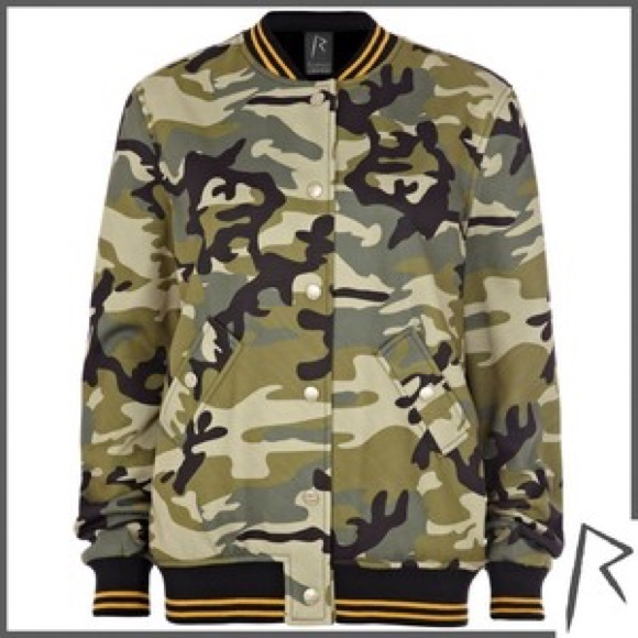 river island camouflage jacket